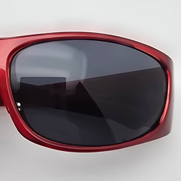 Harley Davidson HDS 5001 BU-3 Gloss Red Frame Grey Lens Sunglasses w/ Case 63mm - Picture 13 of 16